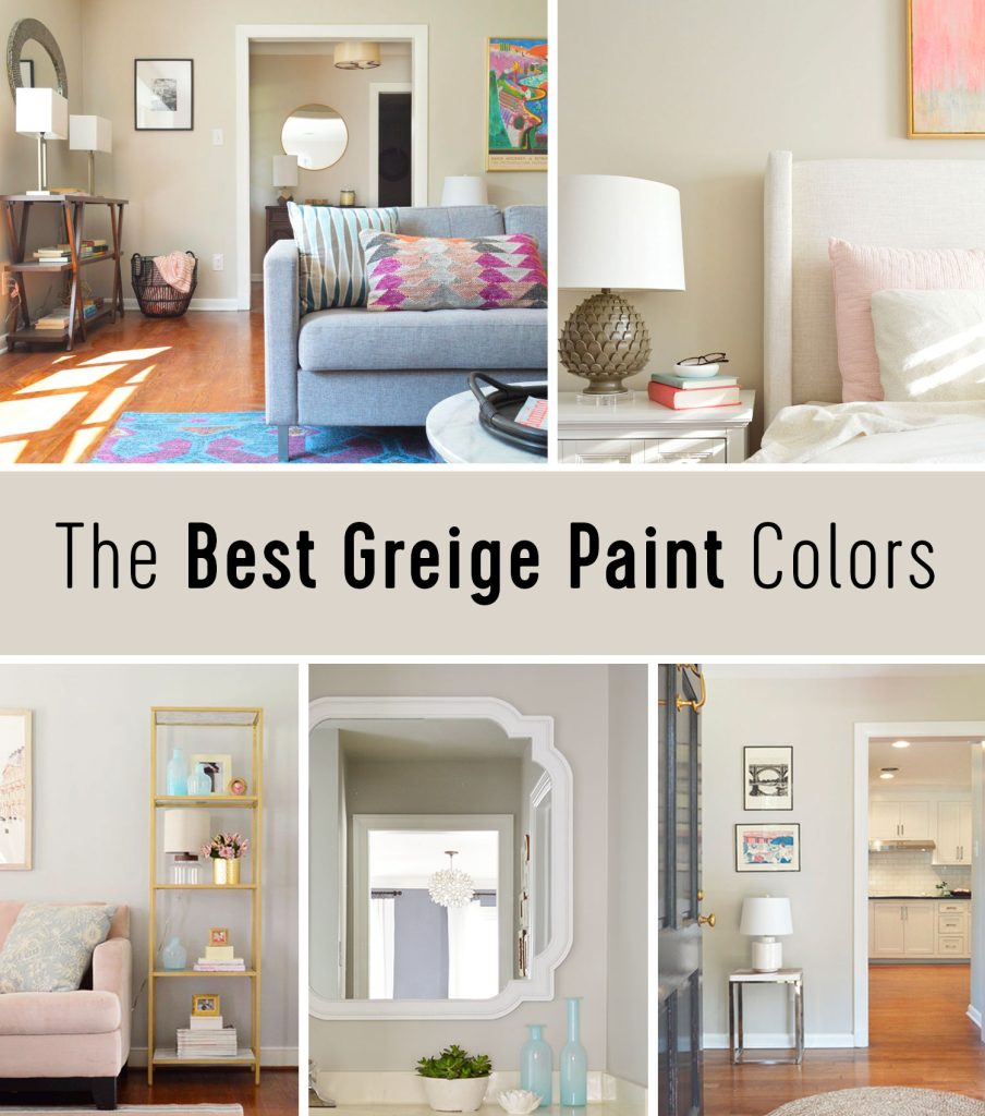 The Best Greige Paint Colors Title Graphic