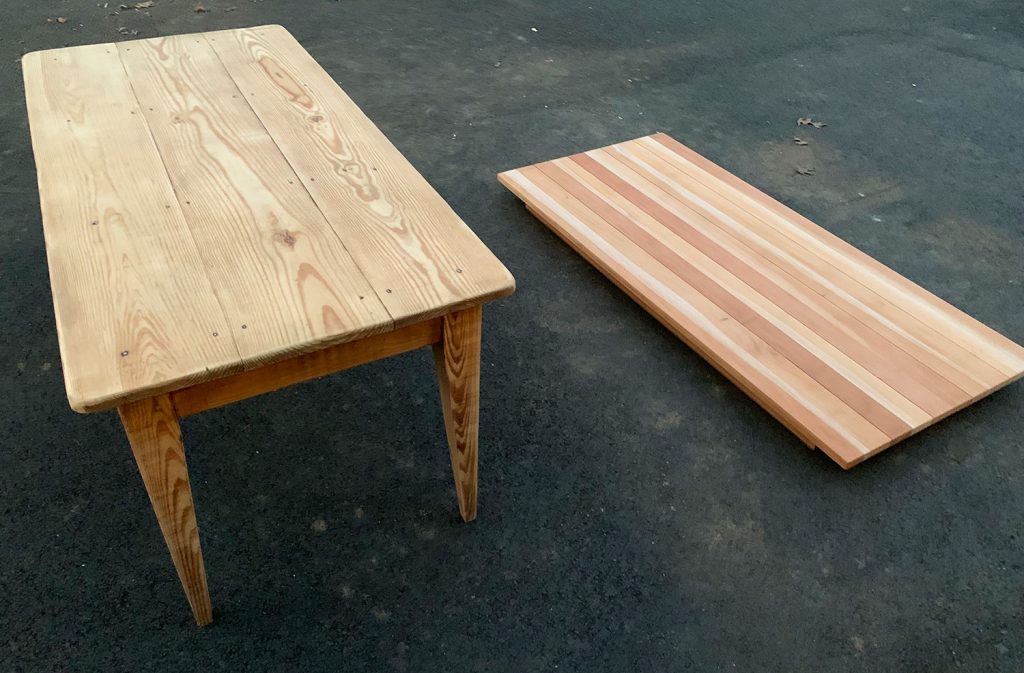 Two Dining Tables Fully Sanded Free Of Old Stain Finish
